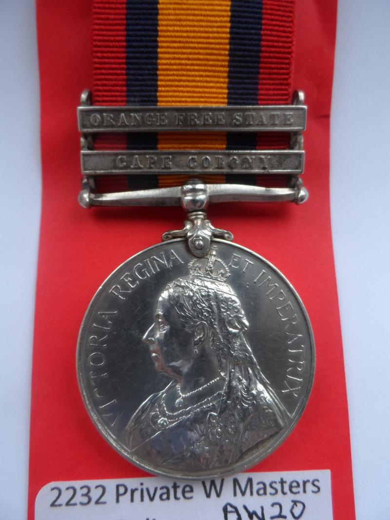 QUEENS SOUTH AFRICA MEDAL-MASTERS CAPE POLICE