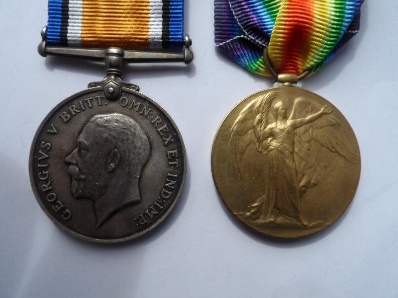 BRITISH WAR AND VICTORY MEDALS TO CAPTAIN GRANT-ROYAL AIR FORCE-MENTIONED IN DESPATCHES-DANGEROUSLY WOUNDED IN A MOTOR ACCIDENT
