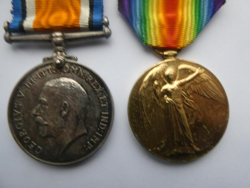 BRITISH WAR AND VICTORY MEDALS-TO LAWRENCE-BRITISH COMMITTE-FRENCH RED CROSS