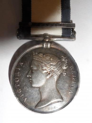 NAVAL GENERAL SERVICE MEDAL-CLASP NAVARINO-JOSEPH MCLEOD-LANDSMAN H.M.S.DARTMOUTH