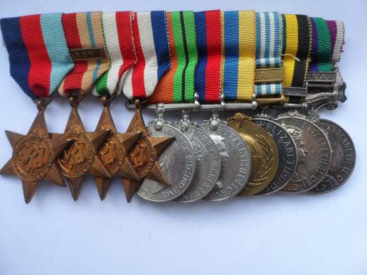 FINE GROUP OF ELEVEN TO STAFF SERGT NEVILL ROYAL ARTILLERY AND ARMY PAY CORPS-WOUNDED WESTERN DESERT 1942