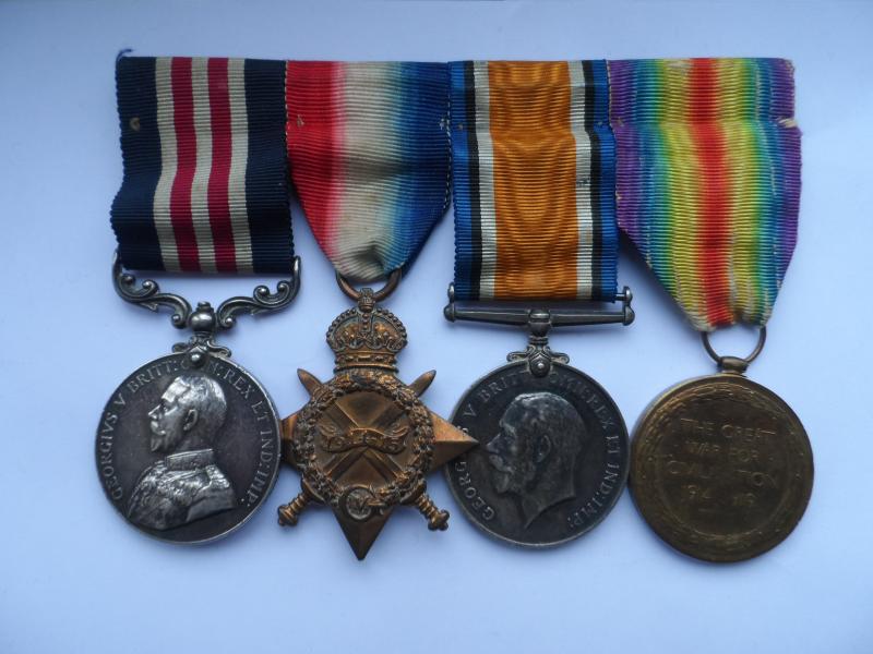 MILITARY MEDAL GROUP OF FOUR TO GORDON-GORDON HIGHLANDERS