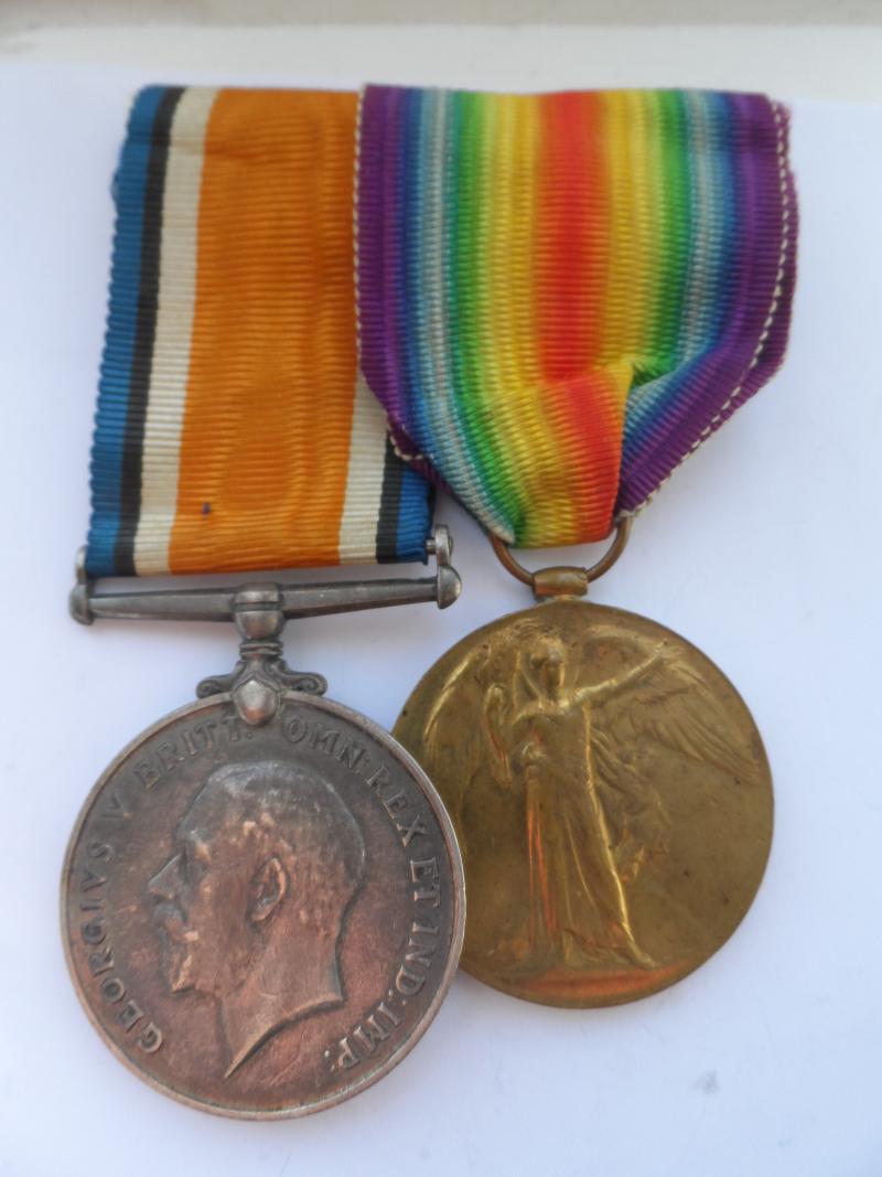 BRITISH WAR AND VICTORY MEDALS-TO BULLETT-SUFFOLK YEOMANRY