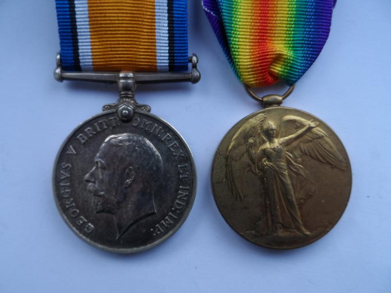 BRITISH WAR AND VICTORY MEDALS-HAIGH-NORTHUMBERLAND FUSILIERS