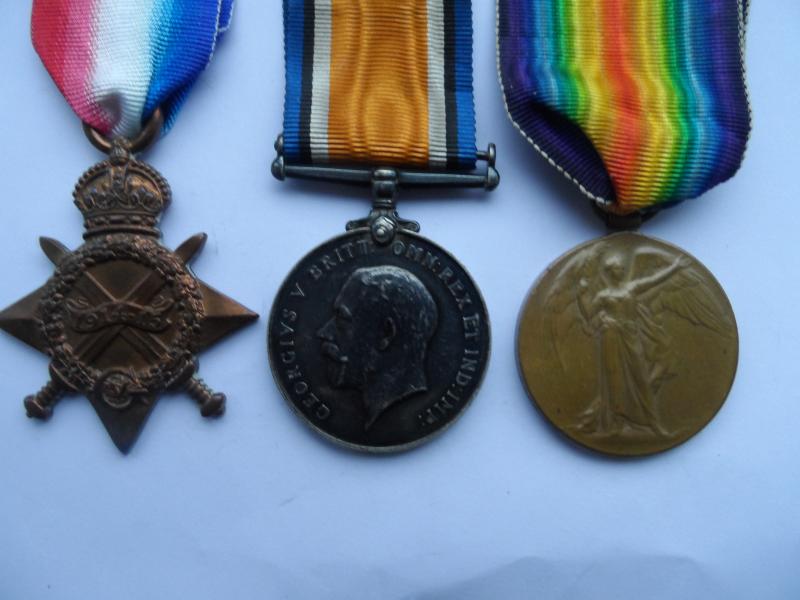 1914/15 STAR TRIO TO HARDWICK-SUFFOLK REGIMENT