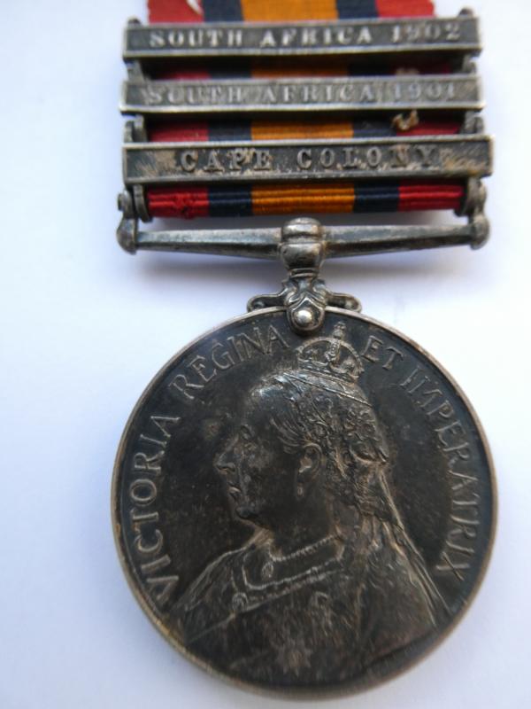 QUEENS SOUTH AFRICA MEDAL-TO HOWEY DUKE OF EDINBURGH'S OWN VOLUNTEER RIFLES