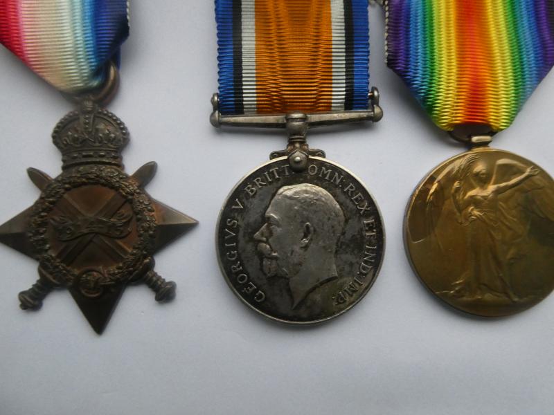 1914/15 STAR TRIO TO 2 LIEUT GREEN -ARMY SERVICE CORPS