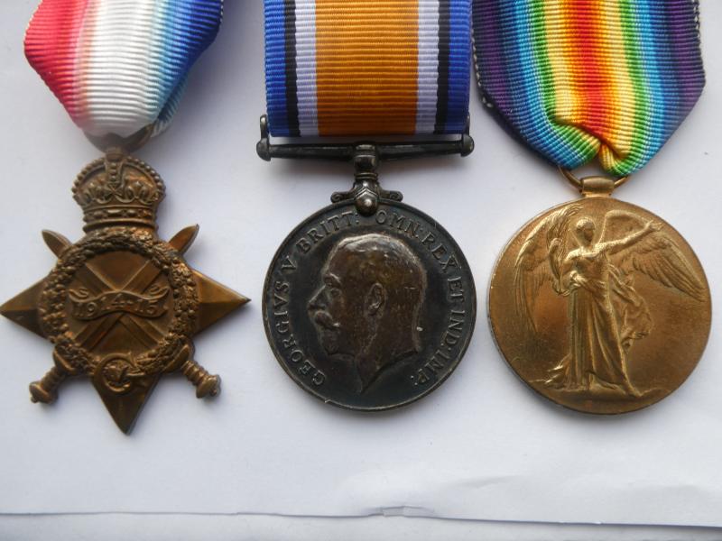 1914/15 STAR TRIO TO BRADLEY-LOYAL NORTH LANCS REGT-LATER SERVICE WITH THE MONMOUTHSHIRE REGT