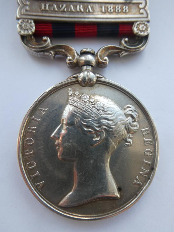 INDIA GENERAL SERVICE MEDAL (1854) -TO ETHERINGTON-ROYAL SUSSEX REGIMENT