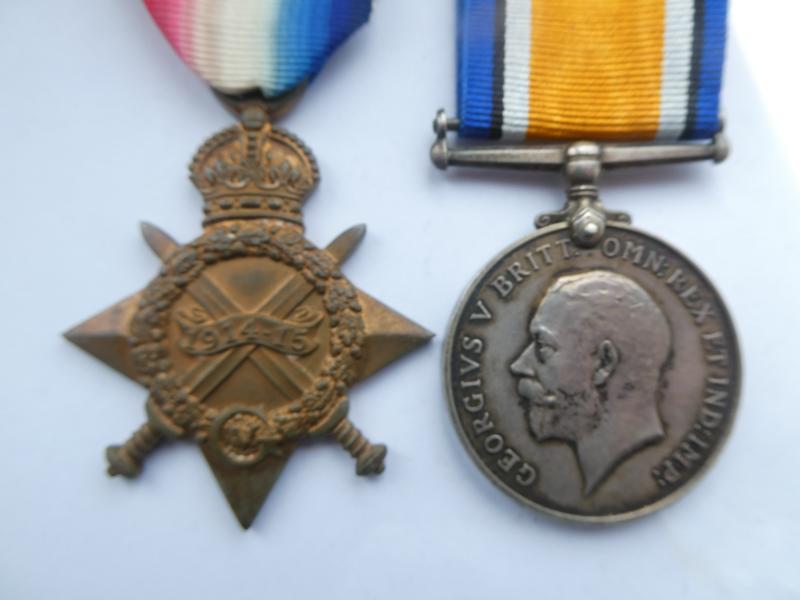 1914/15 STAR-AND BRITISH WAR MEDAL TO WILSON-NORFOLK REGIMENT-KILLED IN ACTION 12TH AUGUST 1915-5TH NORFOLK REGT-VANISHED BATTALION