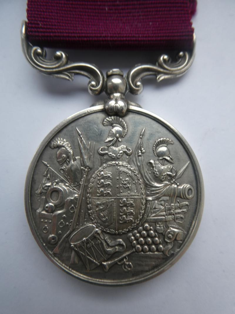 ARMY LONG SERVICE AND GOOD CONDUCT MEDAL(VICTORIA-SMALL LETTER REVERSE)-TO EDWARDS-NORFOLK REGT