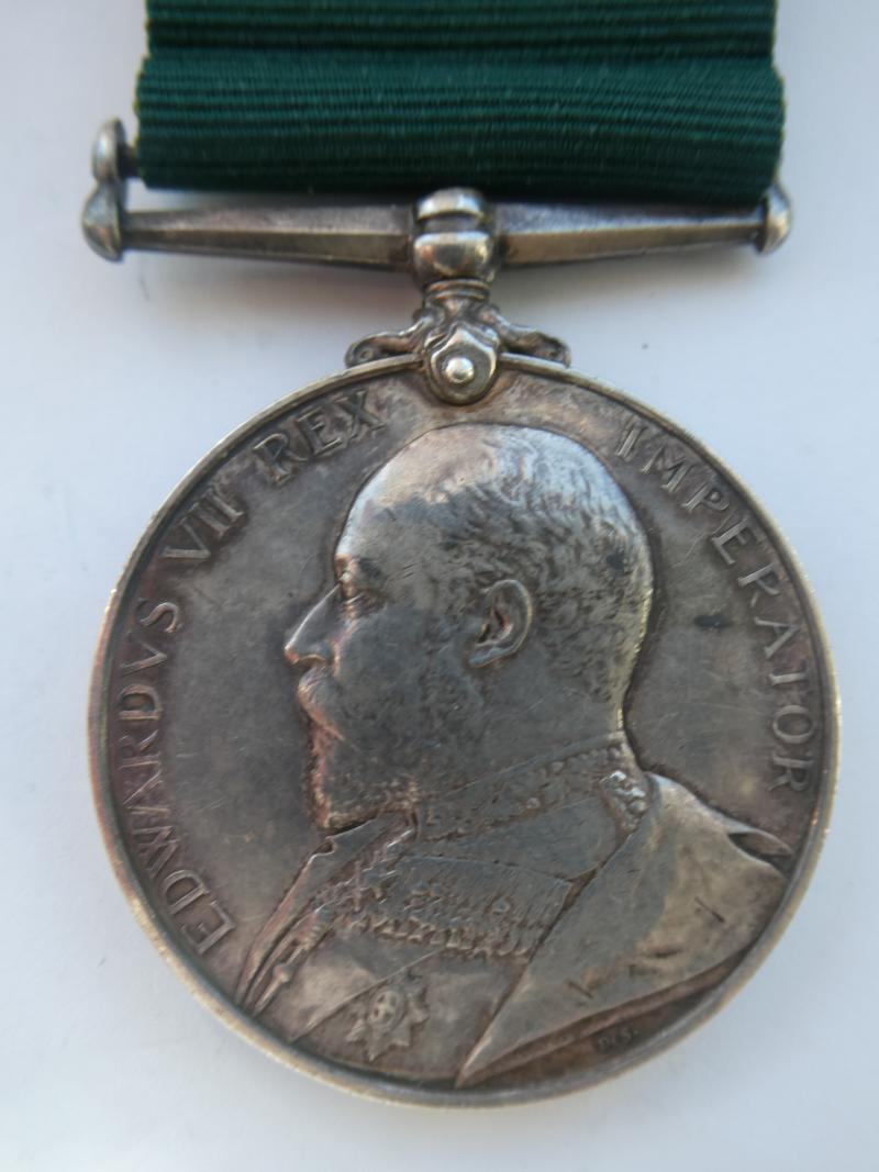 VOLUNTEER FORCE LONG SERVICE MEDAL TO SJT J SCOTT-1/LONDON ROYAL ENGINERS VOLUNTEERS