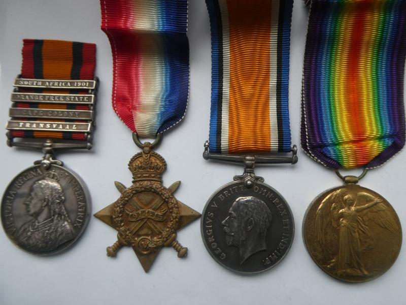 BOER WAR-WW1 GROUP OF FOUR TO CIVIL SURGEON-LATER CAPTAIN- ROYAL ARMY MEDICAL CORPS-R.W.E.ROE