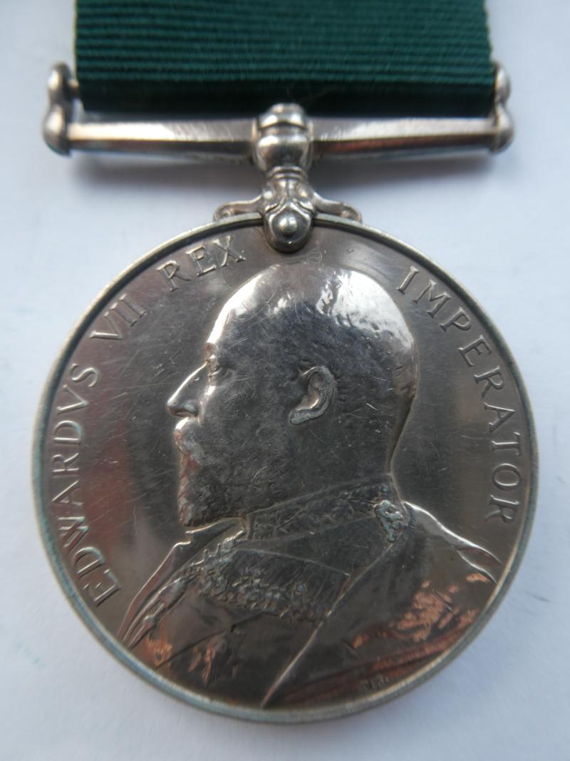 VOLUNTEER FORCE LONG SERVICE MEDAL TO DALE-2ND VOLUNTEER BTN NORFOLK REGT