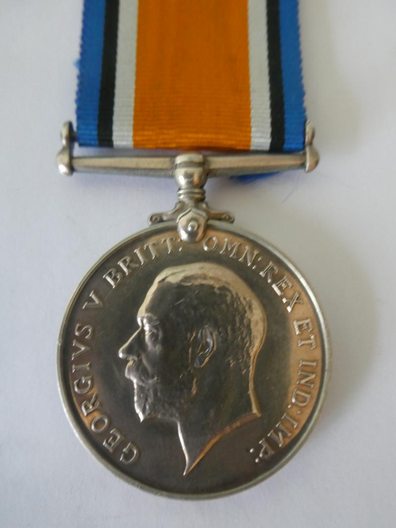 BRITISH WAR MEDAL TO HON CAPTAIN G.P.SEARLE CANADIAN ARMY MEDICAL CORPS-WOUNDED BY AN AERIAL BOMB
