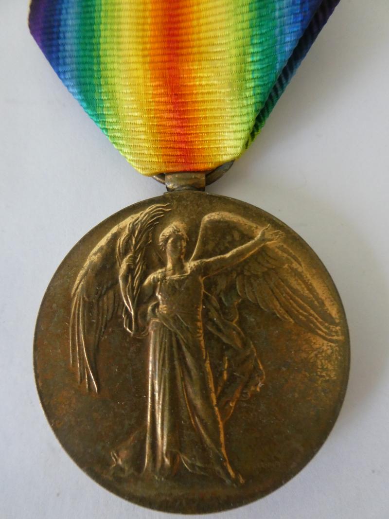 VICTORY MEDAL TO ARTHUR RELTON BATCHELOR-11BTN SUFFOLK REGIMENT-KILLED IN ACTION ON 28TH APRIL 1917