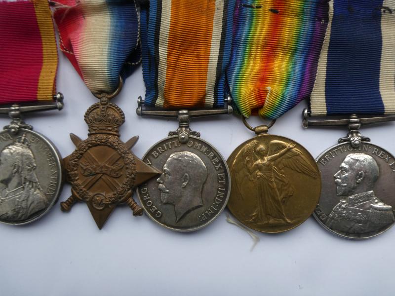 THIRD CHINA LONG SERVICE GROUP TO DAVEY -STOKER- H.M.S. ENDYMION AND H M S BLENHEIM