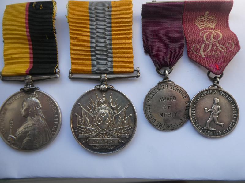 QUEENS SUDAN KHEDIVES SUDAN PAIR TO LEWIS- ROYAL ARMY MEDICAL CORPS-DIED OF DISEASE IN 1900 IN THE BOER WAR