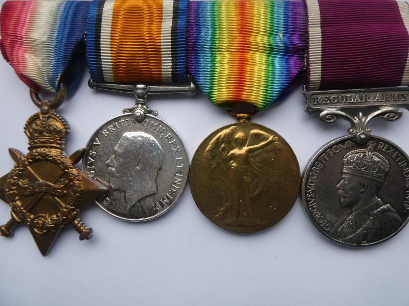 1914/15 STAR TRIO AND LONG SERVICE MEDAL TO SGT LOCKETT-ROYAL FUSILIERS