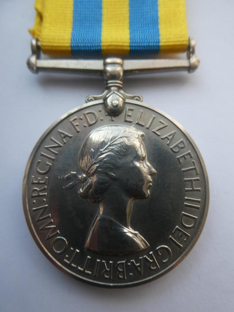 QUEENS KOREA MEDAL-TO BALCOMBE-ROYAL NORFOLK REGIMENT