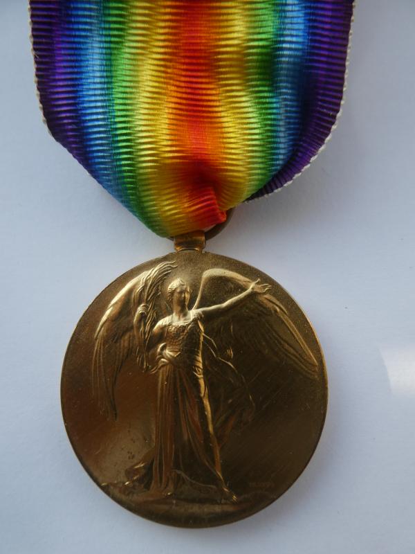 VICTORY MEDAL TO HENRY GEORGE CLARK 20TH TYNESIDE SCOTTISH-KILLED IN ACTION ON THE FIRST DAY OF THE SOMME