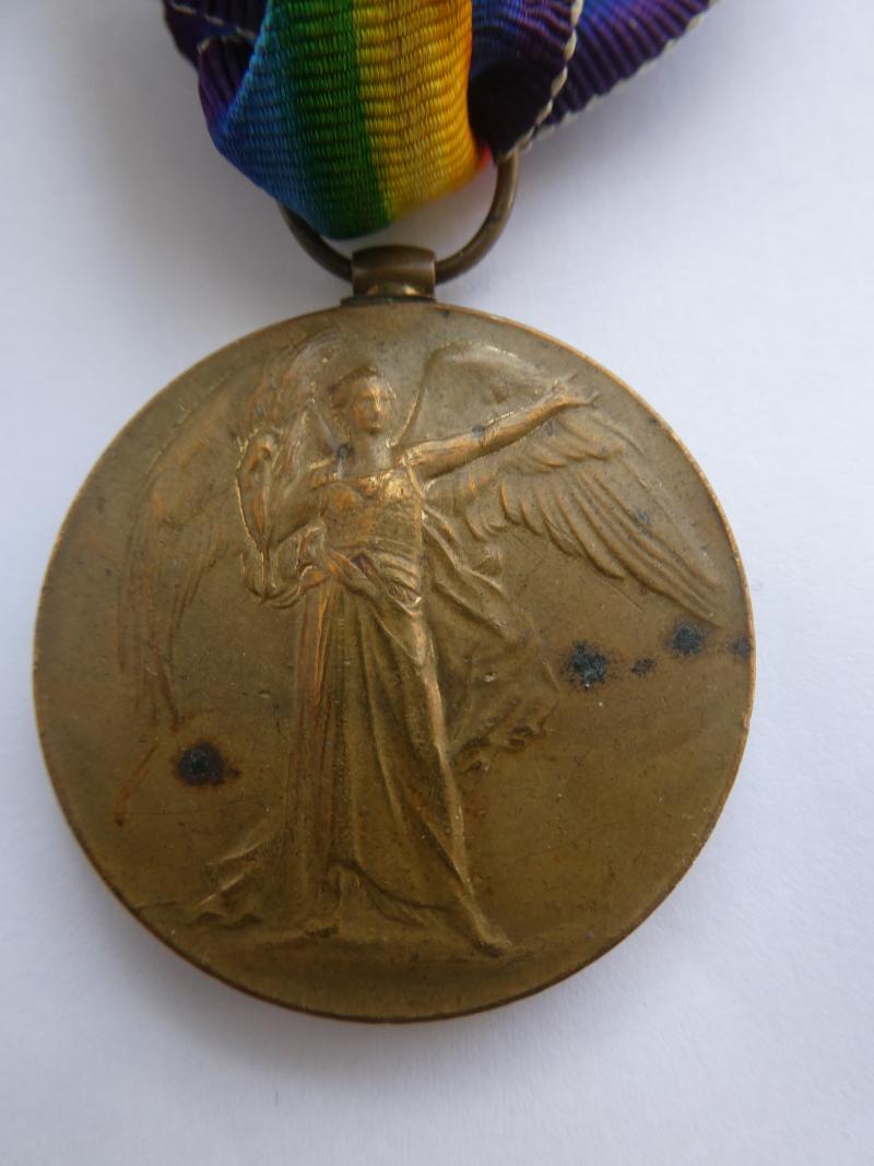 VICTORY MEDAL TO SENIOR-ARMY SERVICE CORPS
