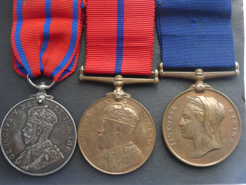 METROPOLITAN POLICE 1897/1902/1911 JUBILEE/ CORONATION MEDAL TRIO-TO SILVERTON-SERVED WITH M DIVISION-SOUTHWARK