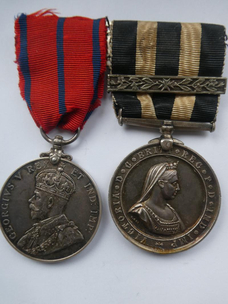 1911 CORONATION MEDAL ST JOHNS AMBULANCE ISSUE-AND MEDAL OF THE ORDER OF ST JOHN PAIR TO IST CLASS SERGEANT PILKINGTON-1906