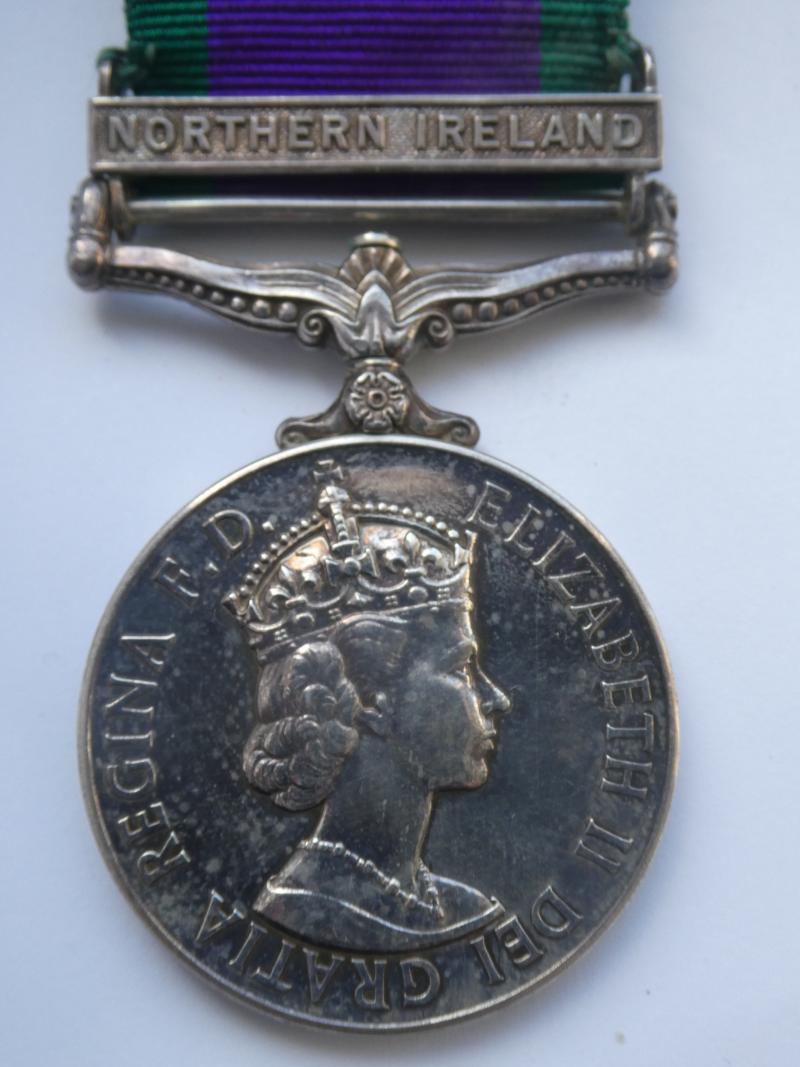 CAMPAIGN SERVICE MEDAL-CLASP NORTHERN IRELAND TO A WOMAN-V.A.TURNER W R A C