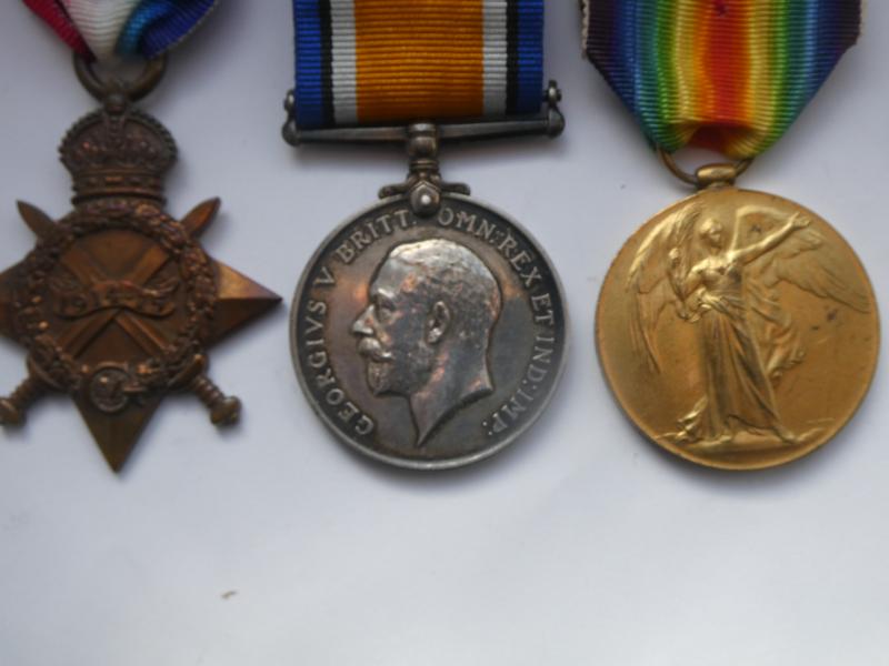 1914/15 STAR TRIO-TO COLOUR SGT COOPER-ROYAL WEST KENT REGIMENT