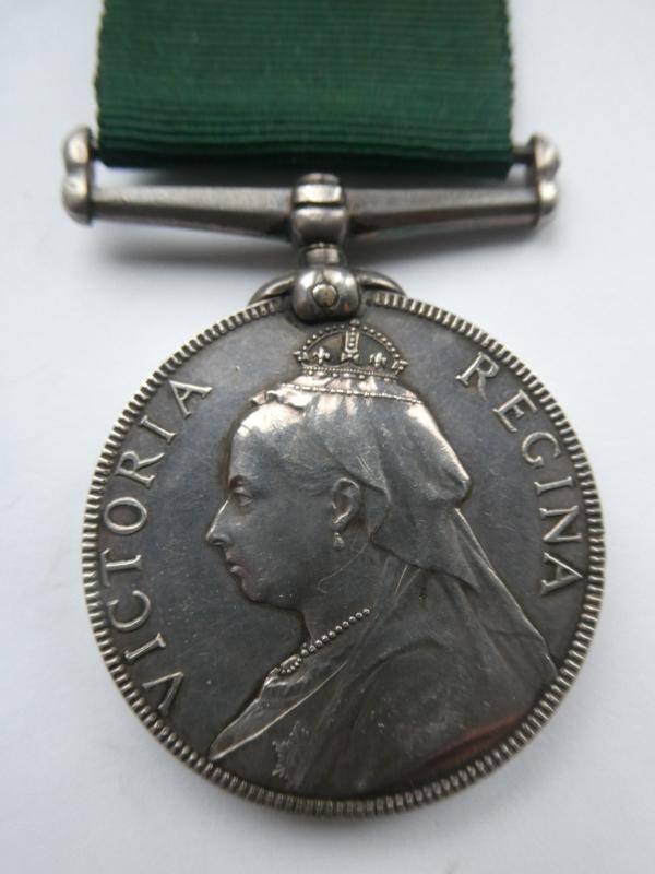 VICTORIA-VOLUNTEER LONG SERVICE MEDAL TO GUNNS 4TH VOLUNTEER BTN NORFOLK REGT