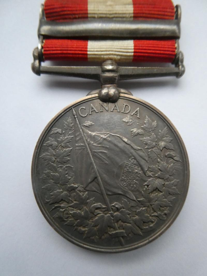 CANADA GENERAL SERVICE MEDAL-FENIAN RAID 1866-TO GUNNER M.J.DELANY.H.M.S.NIGER