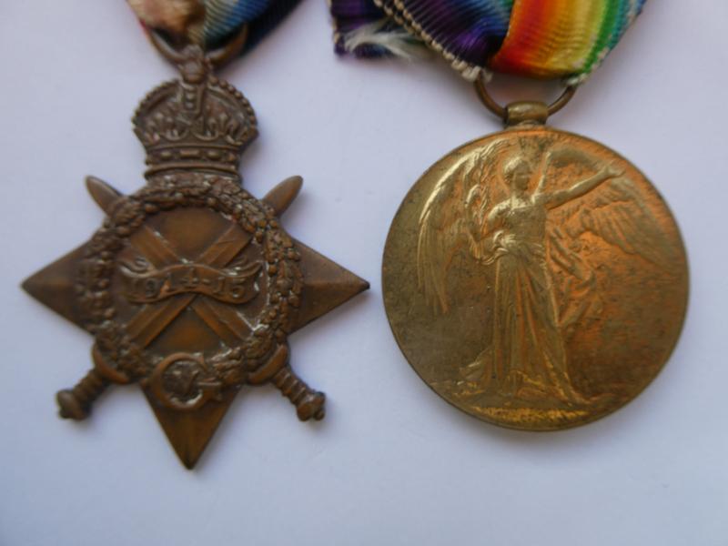 1914/15 STAR-VICTORY MEDAL-TO GENESE-ARMY PAY CORPS