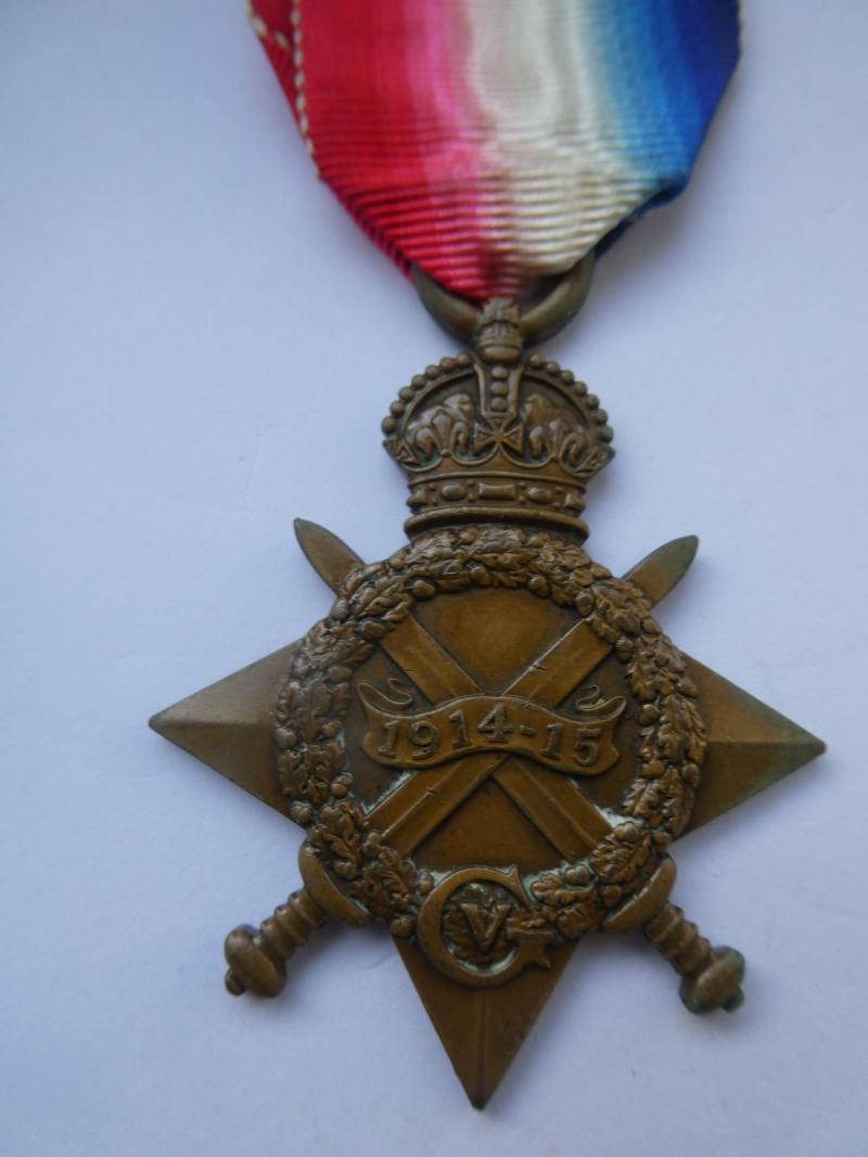 1914/15 STAR TO DRAPER-ROYAL FUSILIERS-DESERTED TWICE