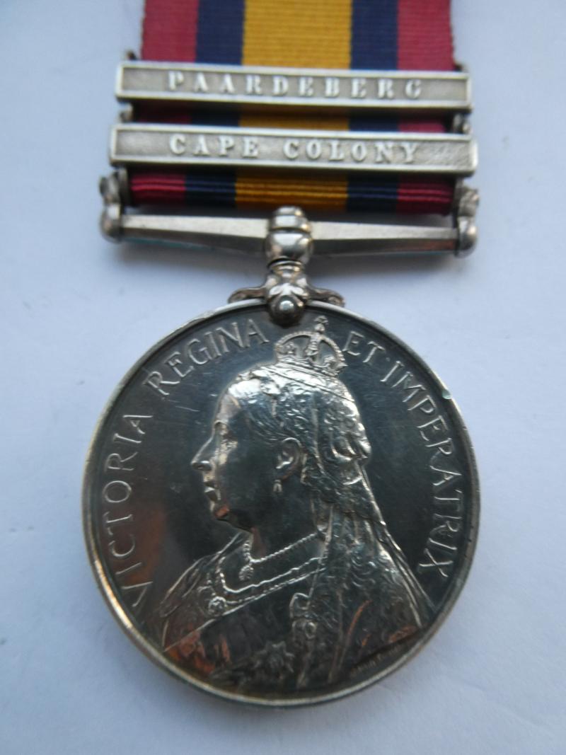 QUEENS SOUTH AFRICA MEDAL-TO FOX-NORFOLK REGT