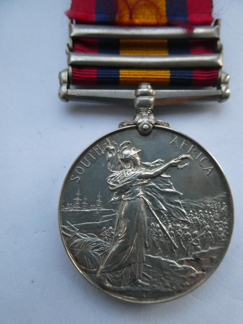 QUEENS SOUTH AFRICA MEDAL-TO FOX-NORFOLK REGT