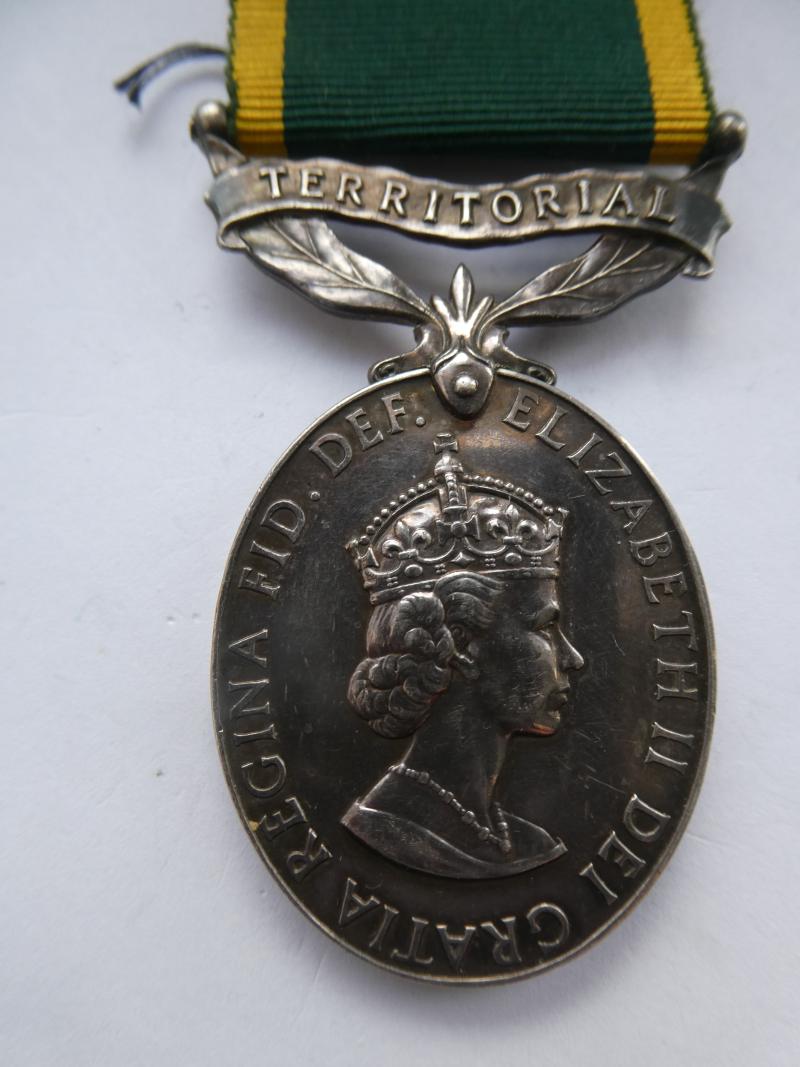 TERRITORIAL EFFICIENCY MEDAL-ELIZABETH II -TO MIDDLETON- ROYAL NORFOLK REGT