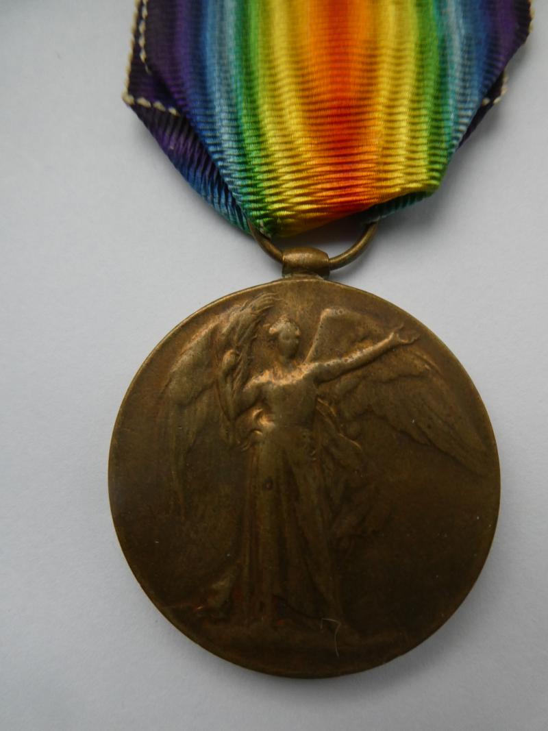 VICTORY MEDAL TO HEATON-LOYAL NORTH LANCS REGT