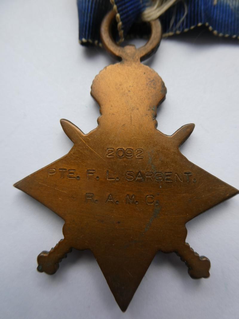 1914/15 STAR-TO SARGENT -ROYAL ARMY MEDICAL CORPS