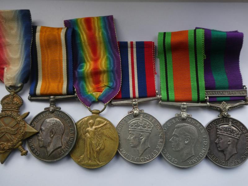 GROUP OF SIX TO CAPTAIN CHARLES ROBERT GENT-1/5TH BATTALION NORFOLK REGT -AND ROYAL ARMY SERVICE CORPS