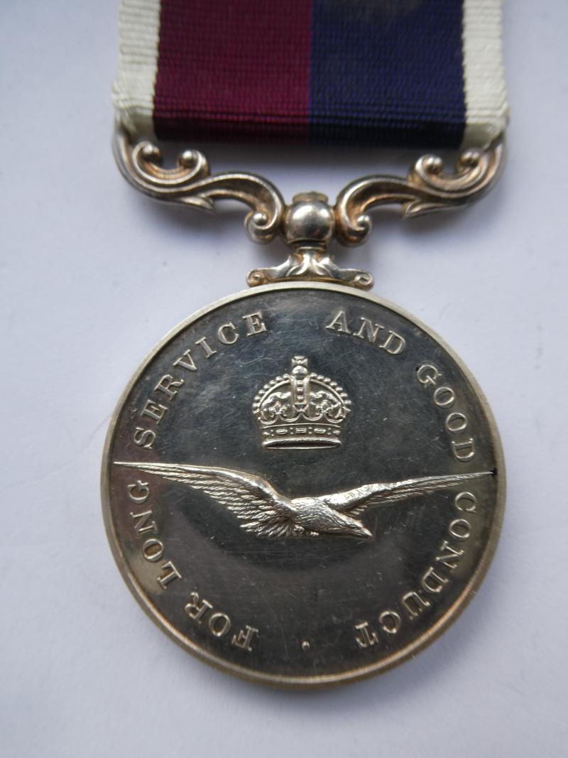 ROYAL AIR FORCE LONG SERVICE AND GOOD CONDUCT MEDAL-TO FLIGHT LIEUTENANT F A HORLEY ROYAL AIR FORCE