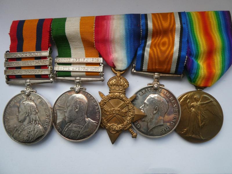 BOER WAR PAIR AND TRIO TO CLARKE NORFOLK REGIMENT-ALL REPLACEMENTS