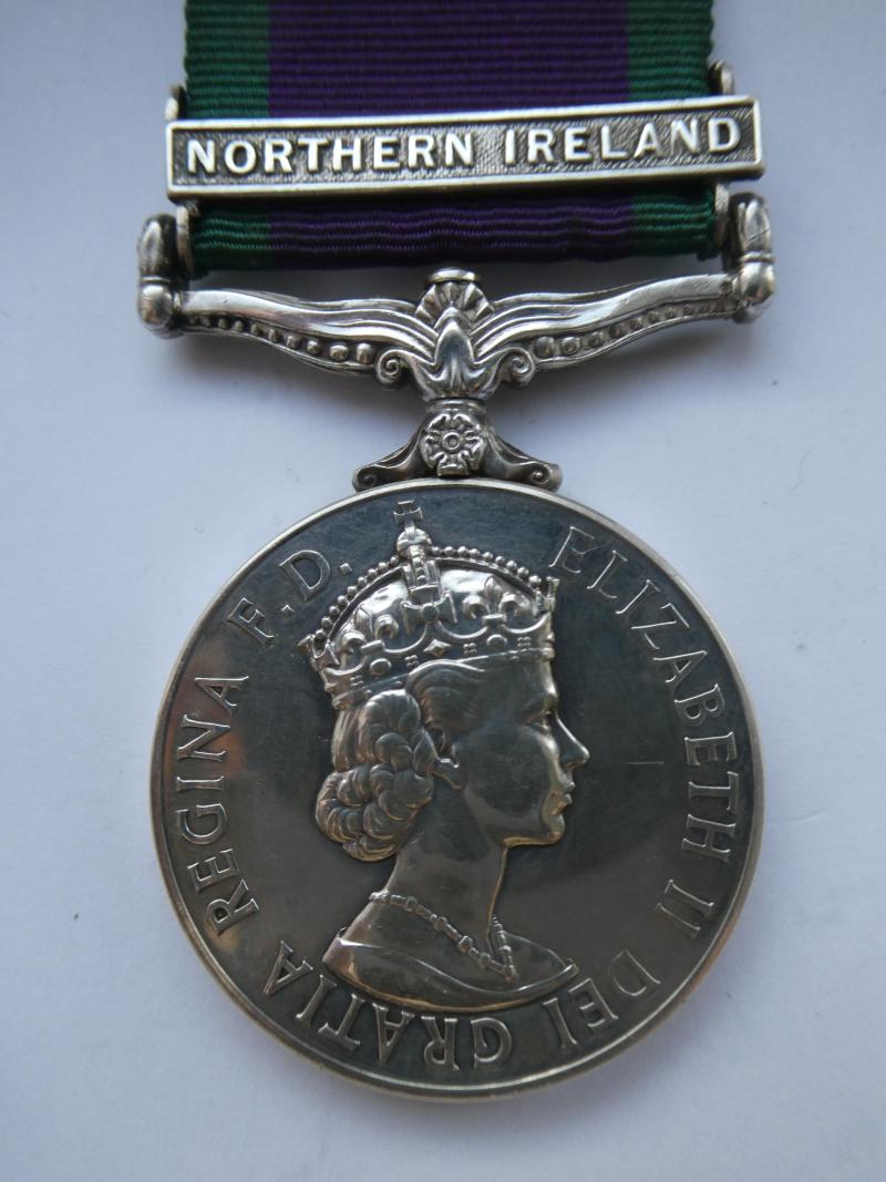 CAMPAIGN SERVICE MEDAL-CLASP NORTHERN IRELAND-TO CRAWSHAW-COLDSTREAM GUARDS
