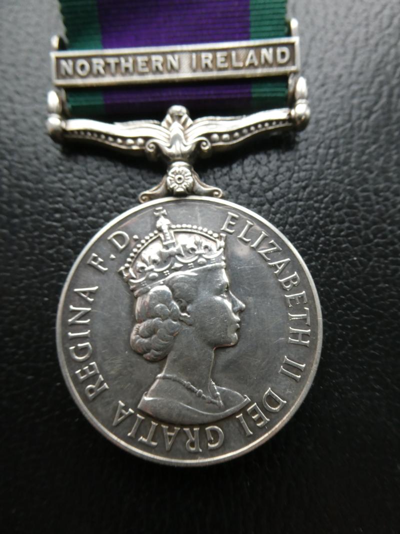 CAMPAIGN SERVICE MEDAL-CLASP NORTHERN IRELAND-TO GUARDSMAN BLACK-SCOTS GUARDS