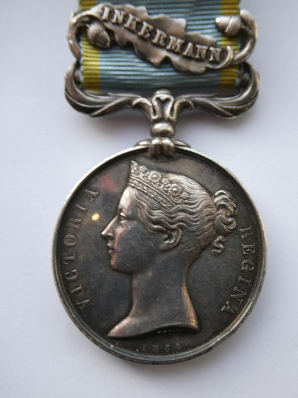 CRIMEA MEDAL CLASP INKERMAN-UN-NAMED AS ISSUED TO THE ROYAL NAVY