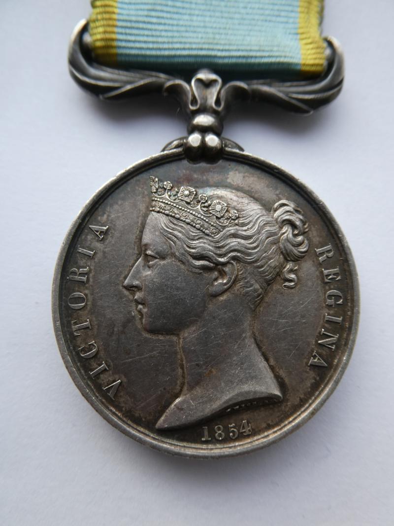 CRIMEA MEDAL-UNNAMED AS ISSUED TO THE ROYAL NAVY AND ROYAL MARINES