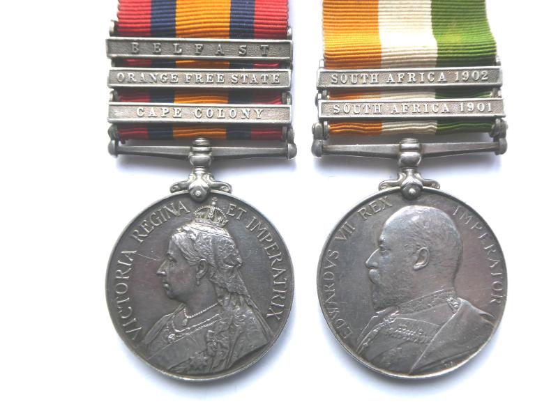 BOER WAR PAIR RENAMED TO EMMS-4TH DRAGOON GUARDS