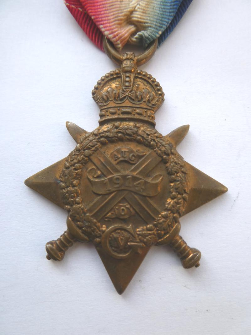 1914 STAR-TO HALSEY-BEDFORDSHIRE REGT-DIED OF WOUNDS 26/09/1915