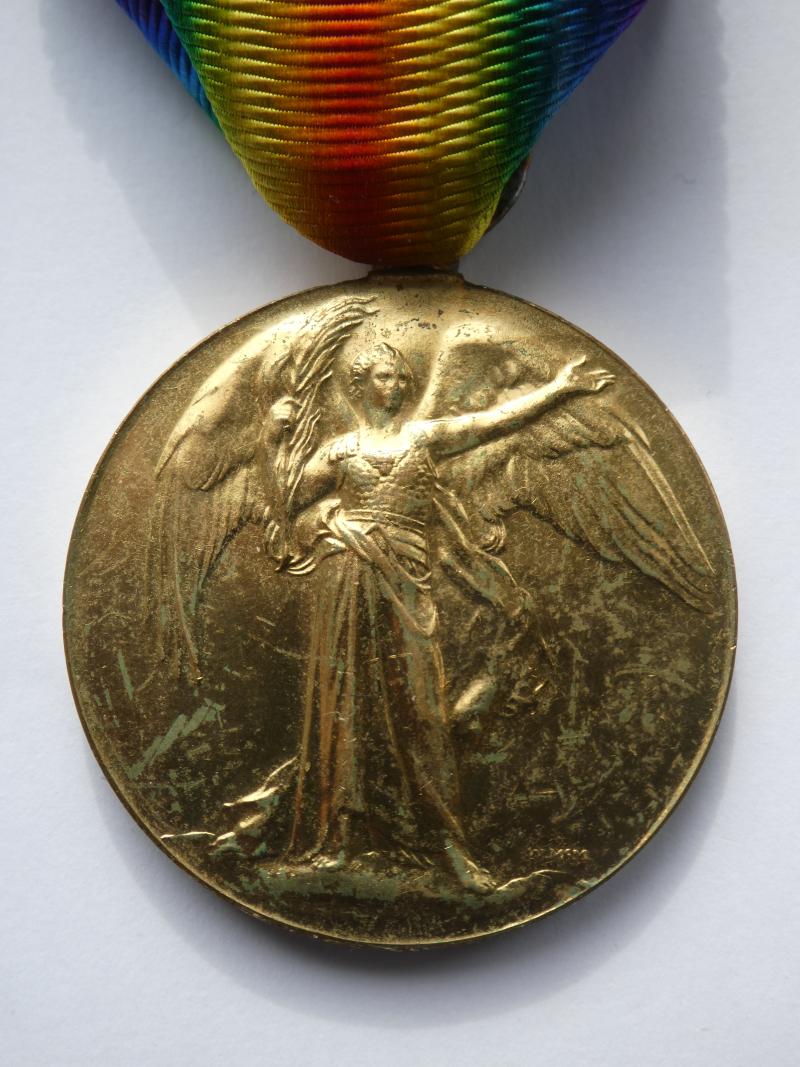 VICTORY MEDAL NAMED TO KERSHAW-2ND BTN YORKSHIRE REGT-KILLED IN ACTION ON 24TH APRIL 1917