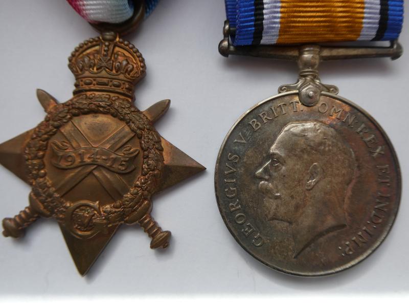1914/15 STAR AND BRITISH WAR MEDAL-TO LEWIS-BERKSHIRE REGT-DIED OF WOUNDS-5TH NOVEMBER 1916